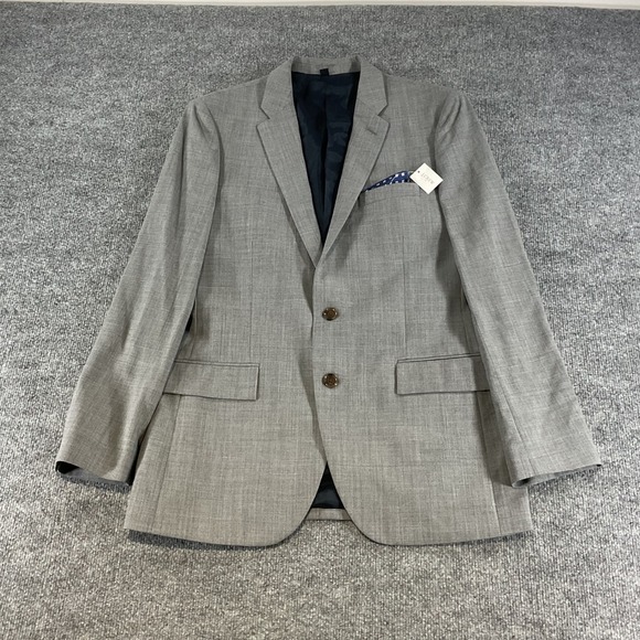 J.Crew Other - J.Crew Thompson Voyager Sport Coat Blazer 40R 100% Wool Gray Mens Suit Jacket